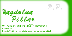 magdolna pillar business card